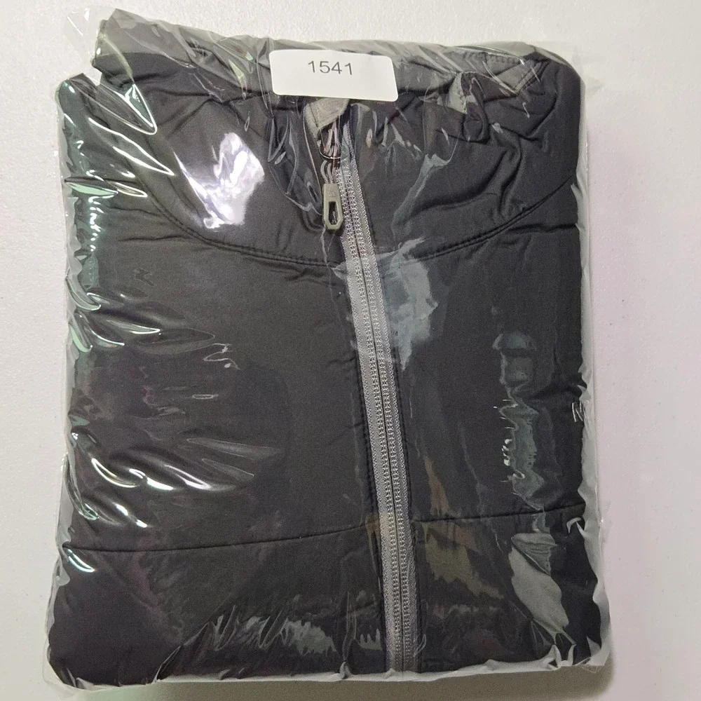 The North Face Mens Puffer Jacket M Dark Gray Insulated Full Zip Gorpcore Coat M